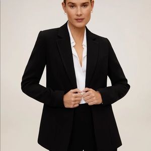 Structured black blazer